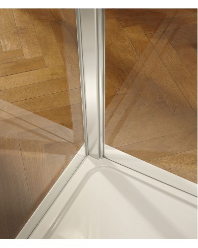 Душевая дверь Jacob Delafon Contra 120 E22T121-GA профиль Хром стекло прозрачное