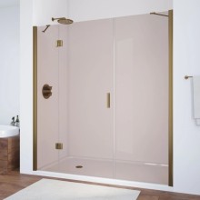 Душевая дверь 130 см Vegas Glass AFP-F 130 05 05 L бронза
