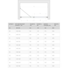 Душевая дверь 135 см Vegas Glass EP-F-1 135 05 05 L бронза