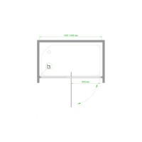 Душевая дверь 140 см Royal Bath RB140HV-T-CH прозрачное