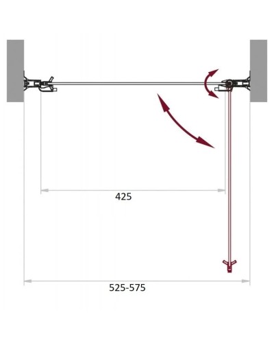 Душевая дверь 55 см BelBagno SELA-B-1-55-C-Cr прозрачное
