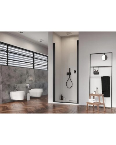 Душевая дверь Radaway Nes 8 Black DWJ I 90 L прозрачное