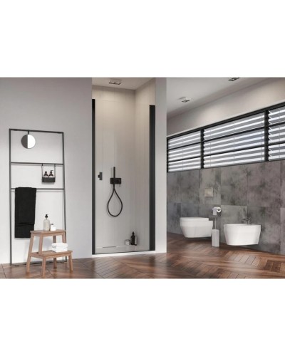 Душевая дверь Radaway Nes 8 Black DWJ I 90 R прозрачное