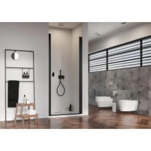 Душевая дверь Radaway Nes 8 Black DWJ I 90 R прозрачное