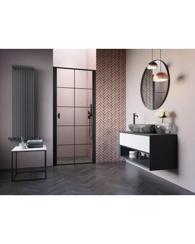 Душевая дверь Radaway Nes Black DWJ I Factory 80 R прозрачное