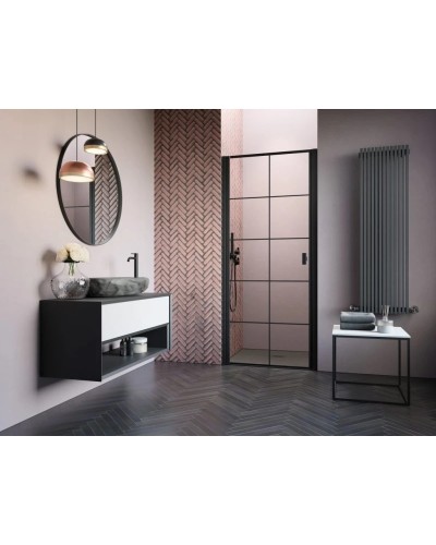 Душевая дверь Radaway Nes 8 Black DWJ I Factory 70 L прозрачное