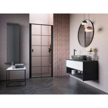 Душевая дверь Radaway Nes 8 Black DWJ I Factory 90 R прозрачное