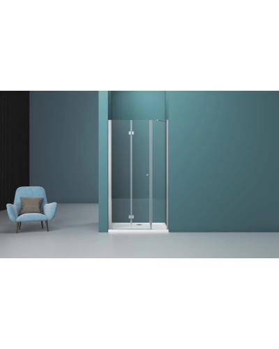 Душевая дверь 185 см BelBagno Albano ALBANO-BS-13-100+90-C-Cr прозрачное