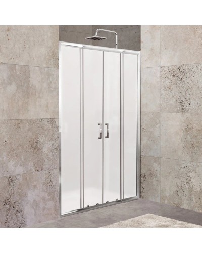 Душевая дверь 150-180 см BelBagno UNIQUE-BF-2-150/180-M-Cr матовое