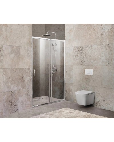 Душевая дверь 110-125 см BelBagno UNIQUE-BF-1-110/125-C-Cr прозрачное