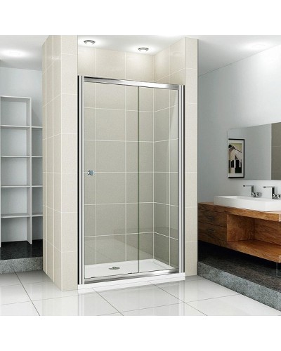 Душевая дверь Cezares Pratico 125 PRATICO-BF-1-125-C-Cr профиль Хром стекло прозрачное