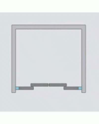 Душевая дверь в нишу Radaway Idea DWD 170x200 профиль Хром стекло прозрачное