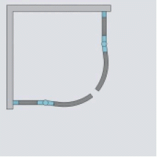 Дверь для душевого уголка Radaway Euphoria PDD 80x200 R профиль Хром стекло прозрачное