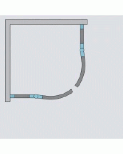 Дверь для душевого уголка Radaway Euphoria PDD 80x200 R профиль Хром стекло прозрачное