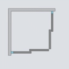 Дверь для душевого уголка Radaway Espera KDD 80x200 левая профиль хром, стекло прозрачное, петли слева