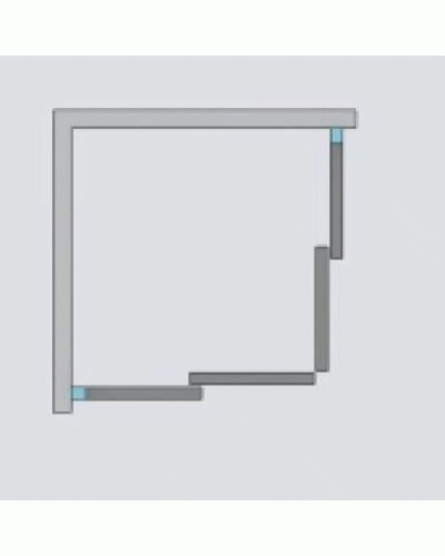 Дверь для душевого уголка Radaway Espera KDD 120x200 правая профиль хром, стекло прозрачное, петли справа