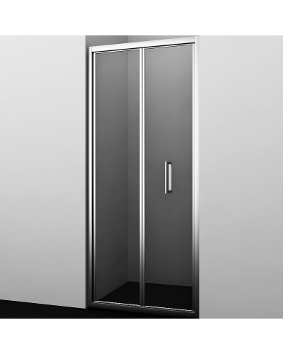 Душевая дверь WasserKRAFT Weser 90 78F04 профиль Хром стекло прозрачное