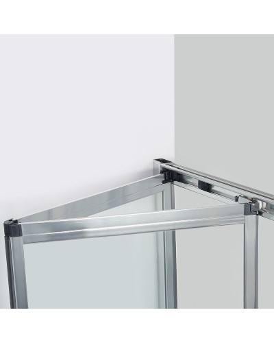 Душевая дверь WasserKRAFT Weser 90 78F04 профиль Хром стекло прозрачное