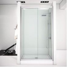 Душевая дверь Aquanet Alfa NAA6121 150 168422 профиль Хром стекло прозрачное