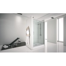 Душевая дверь Aquanet Alfa NAA6121 150 168422 профиль Хром стекло прозрачное