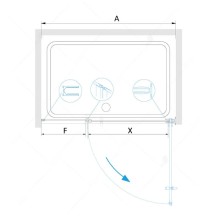 Душевая дверь 90 см RGW HO-012 Hotel 350601209-21 матовое