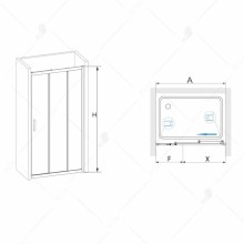 Душевая дверь 110 см RGW PA-13 Passage 06081311-11 прозрачное