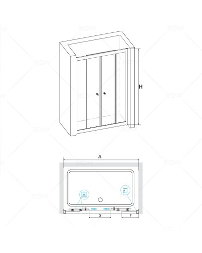 Душевая дверь 180 см RGW CL-10 Classic 04091018-11 прозрачное