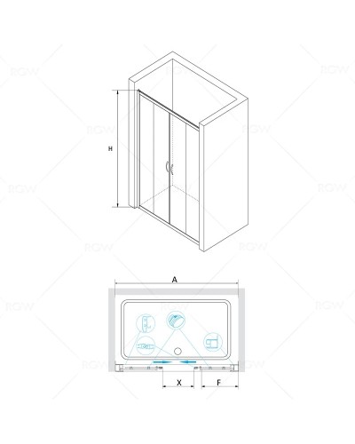 Душевая дверь 135 см RGW PA-11 Passage 01081113-11 прозрачное