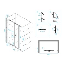 Душевая дверь 125 см RGW PA-11 Passage 01081112-21 матовое