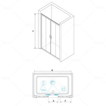 Душевая дверь 125 см RGW PA-11 Passage 01081112-21 матовое