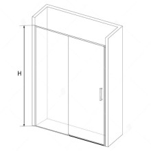 Душевая дверь 100 см RGW SV-13 Stilvoll 06321310-11 прозрачное