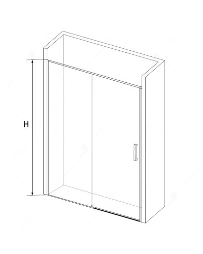 Душевая дверь 100 см RGW SV-13 Stilvoll 06321310-11 прозрачное