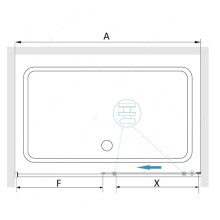 Душевая дверь 100 см RGW SV-13 Stilvoll 06321310-11 прозрачное