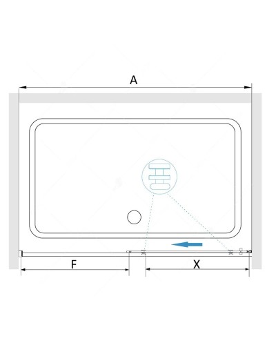 Душевая дверь 100 см RGW SV-13 Stilvoll 06321310-11 прозрачное