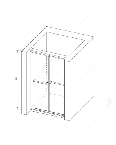 Душевая дверь 180 см RGW TO-10 Tornado 01071018-21 матовое