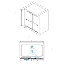 Душевая дверь 140 см RGW  TO-11 Tornado 01071114-21 матовое