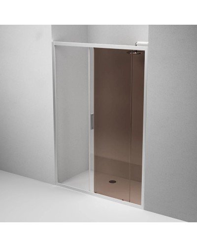 Душевая дверь 140 см Am.Pm Gem W90G-140-1-195MBr бронза