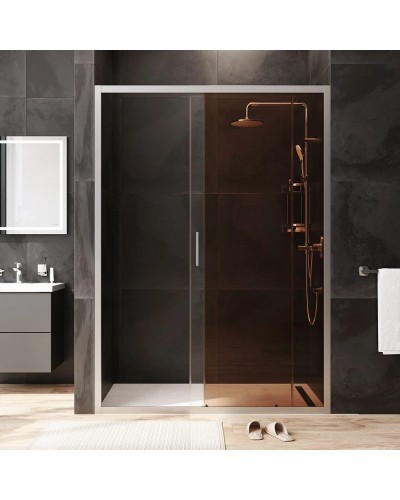 Душевая дверь 140 см Am.Pm Gem W90G-140-1-195MBr бронза