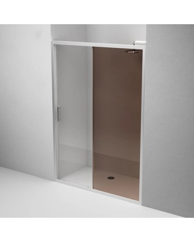 Душевая дверь 140 см Am.Pm Gem W90G-140-1-195MBr бронза