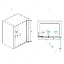 Душевая дверь 100 см RGW HO-02 Hotel 01060210-11 прозрачное