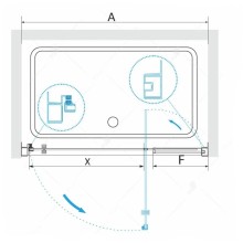 Душевая дверь 113-130 см RGW PA-02 Passage 04080212-11 прозрачное