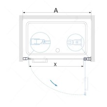 Душевая дверь 60 см RGW PA-03 Passage 04080306-11 прозрачное