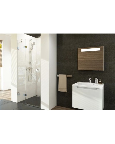 Душевая дверь 80 см Ravak Brilliant BSD2 A-L + B SET L 0UL4AA00Z1 + D01000A084 прозрачное