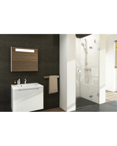 Душевая дверь 80 см Ravak Brilliant BSD2 A-R + B SET R 0UP4AA00Z1 + D01000A083 прозрачное