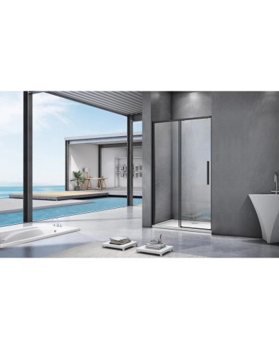 Душевая дверь 140 см Good Door Idea WTW-140-C-B прозрачное