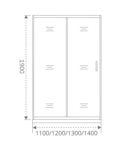 Душевая дверь 130 см Good Door Cofe WTW-130-C-B прозрачное