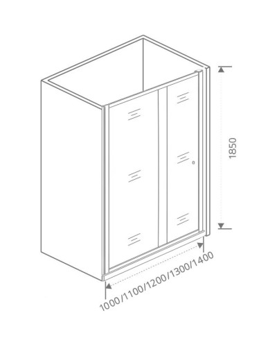 Душевая дверь 120 см Good Door Lira WTW-120-C-CH прозрачное