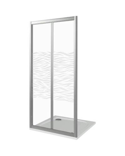 Душевая дверь 90 см Good Door Infinity SD-90-W-CH прозрачный с рисунком