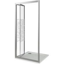 Душевая дверь 90 см Good Door Infinity SD-90-W-CH прозрачный с рисунком