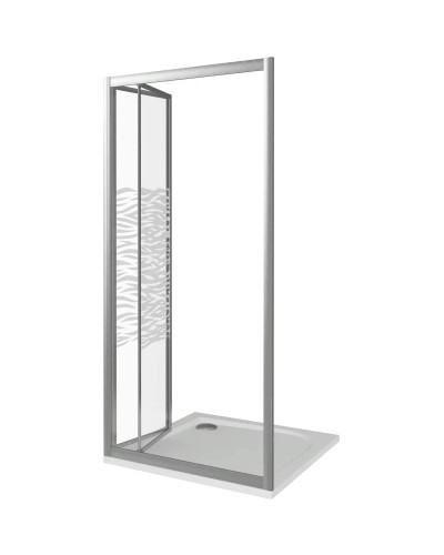 Душевая дверь 100 см Good Door Infinity SD-100-W-CH прозрачный с рисунком